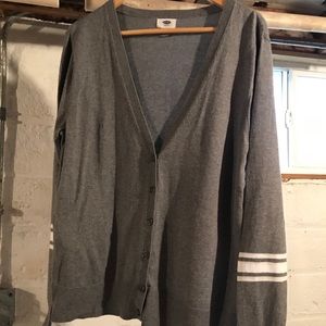Old Navy XL baseball style V Neck Cardigan